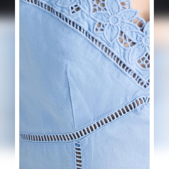 Madewell Sweetheart Midi Dress in Linen-Cotton Blend - Picture 4 of 10